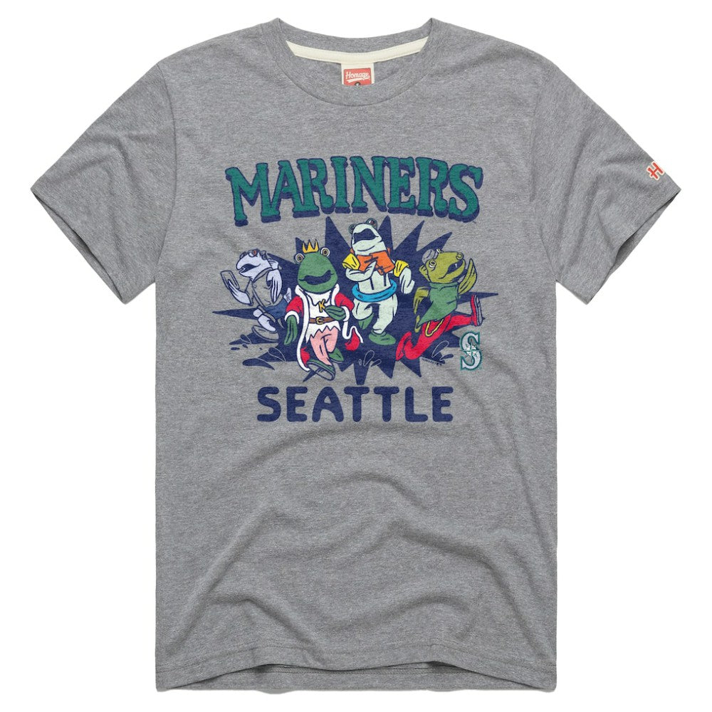 Seattle Mariners Homage Tri-Blend Hyperlocal T-Shirt - Gray - MLB Discount