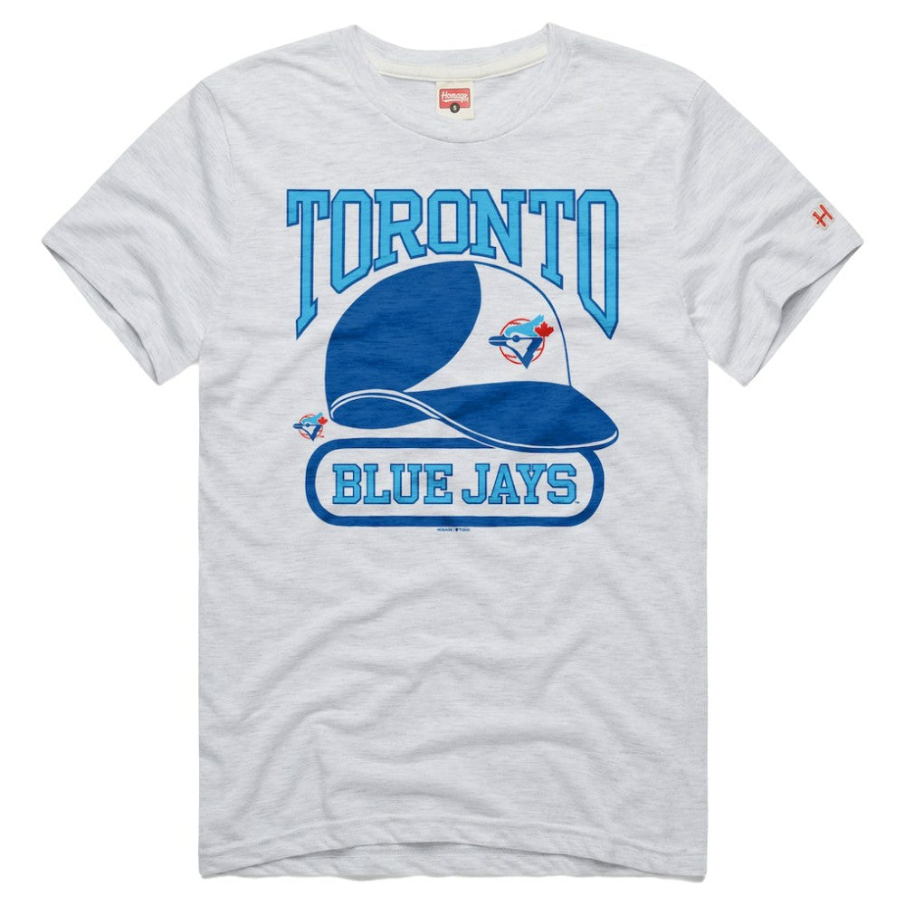 Toronto Blue Jays Homage Tri-Blend Hyperlocal T-Shirt - Ash - MLB Online