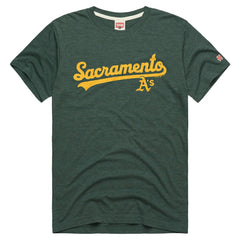 Athletics Homage Tri-Blend Hyperlocal T-Shirt - Green - MLB Sale