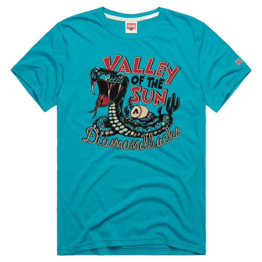 Arizona Diamondbacks Homage Tri-Blend Hyperlocal T-Shirt - Teal - MLB Online