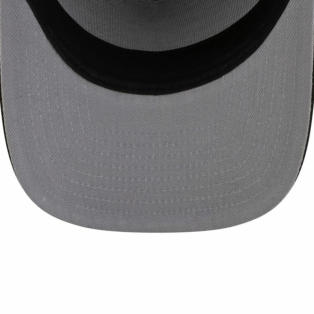 New England Patriots New Era 2025 AFC Champions Locker Room Trophy Collection A-Frame 9FIFTY Snapback Hat Black