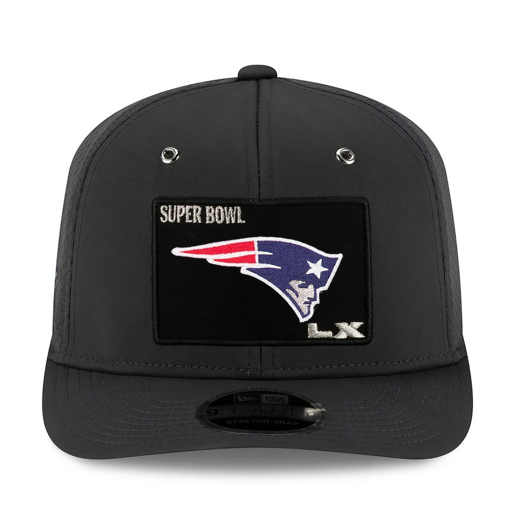 New England Patriots New Era Super Bowl LX Opening Night 9SEVENTY Adjustable Hat Charcoal