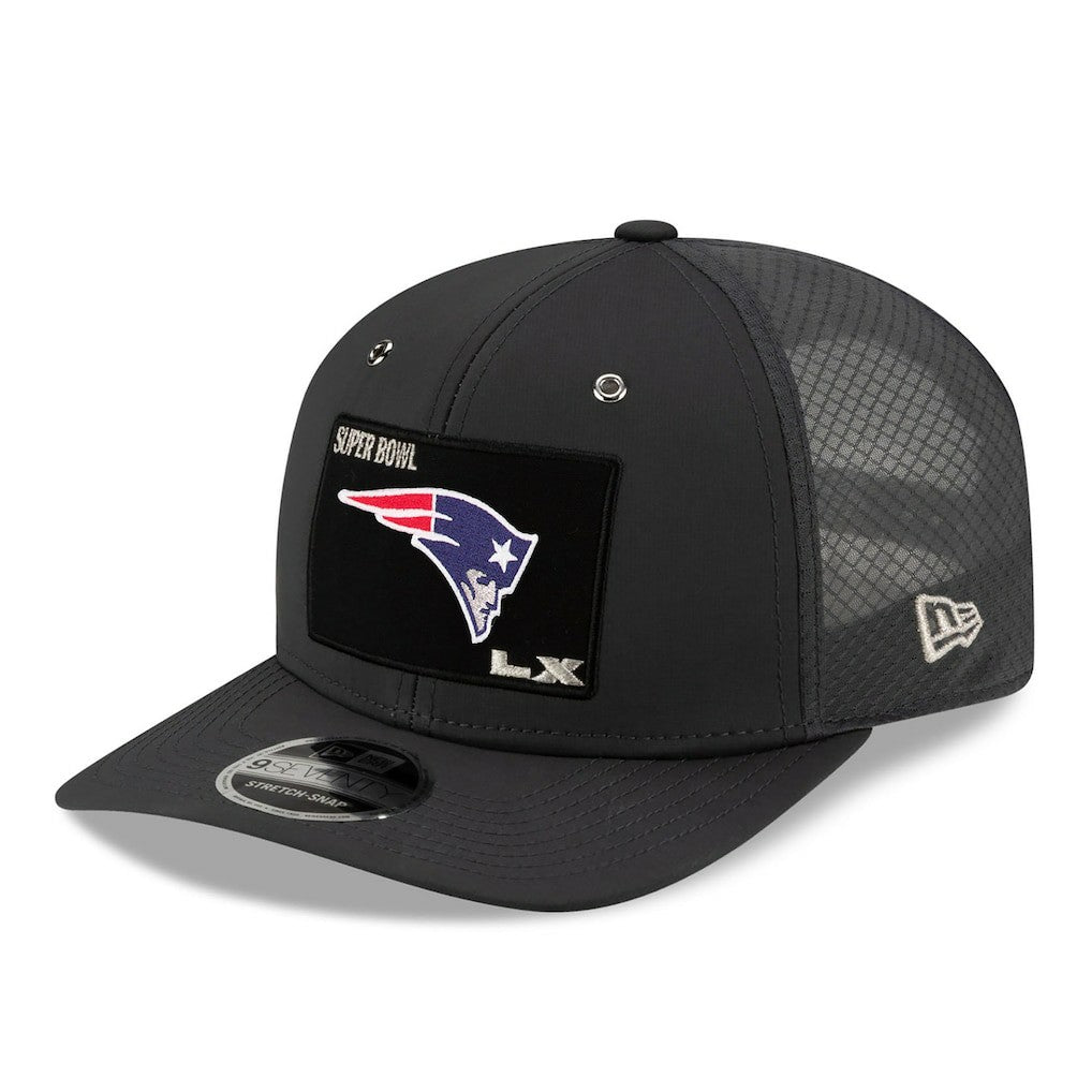 New England Patriots New Era Super Bowl LX Opening Night 9SEVENTY Adjustable Hat Charcoal