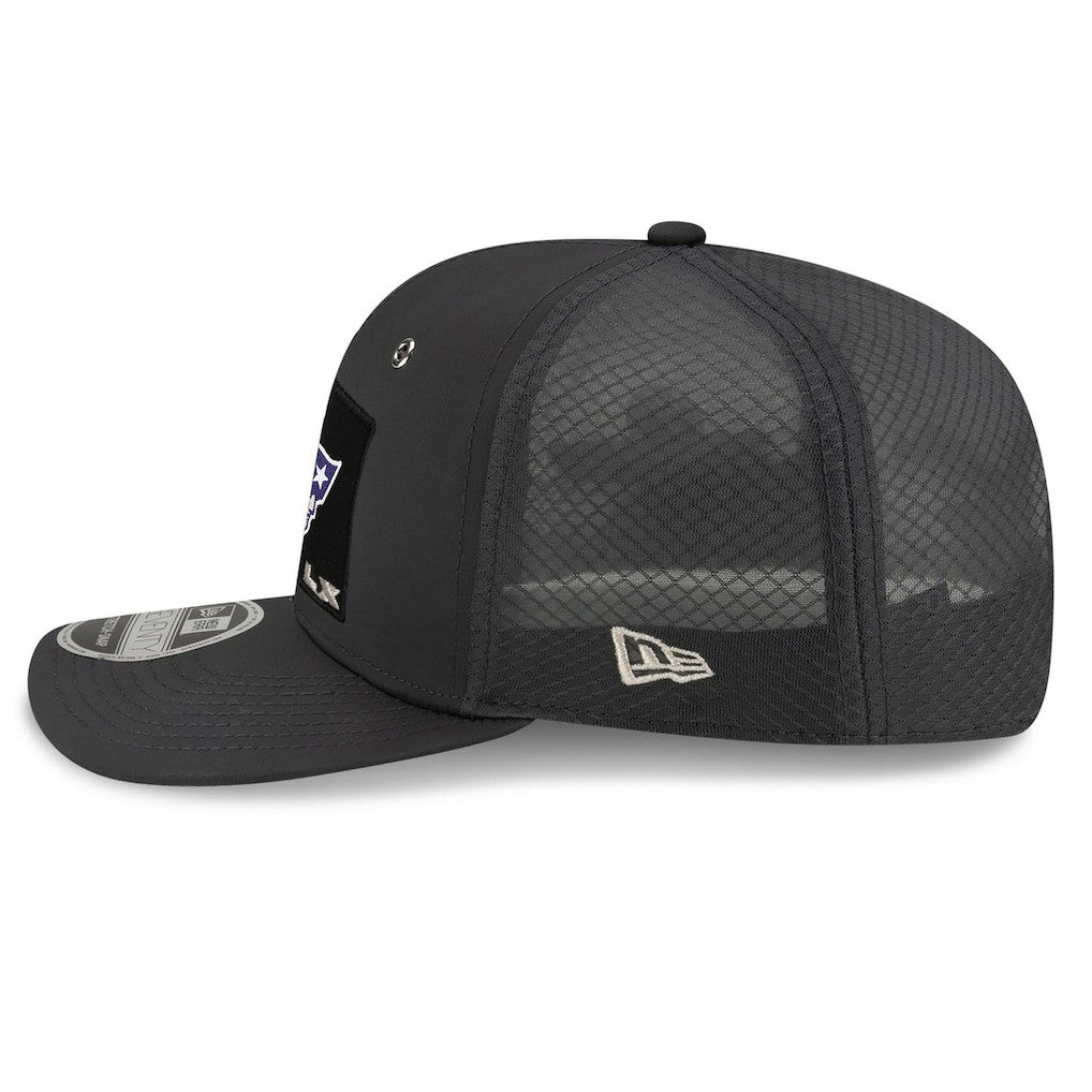 New England Patriots New Era Super Bowl LX Opening Night 9SEVENTY Adjustable Hat Charcoal