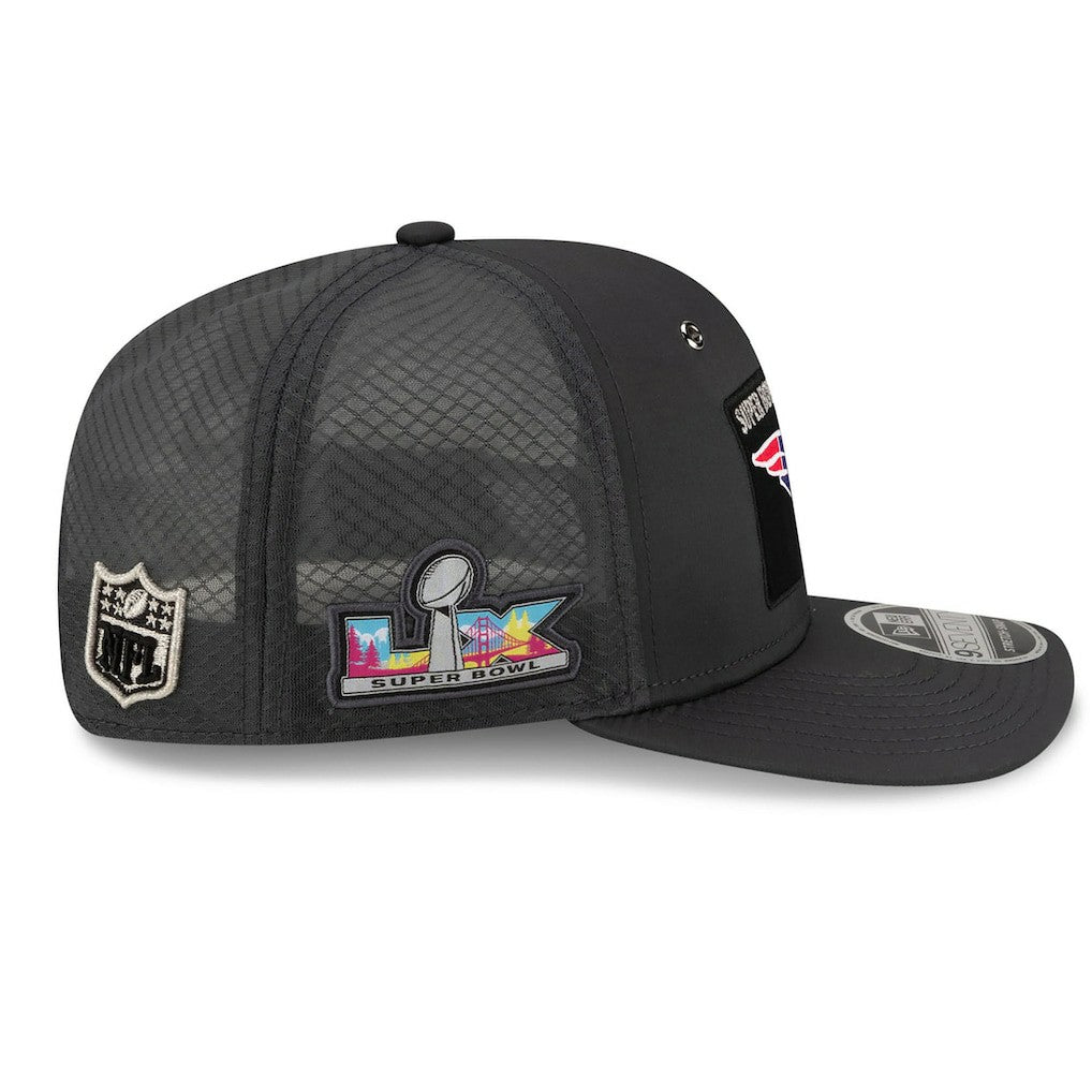 New England Patriots New Era Super Bowl LX Opening Night 9SEVENTY Adjustable Hat Charcoal