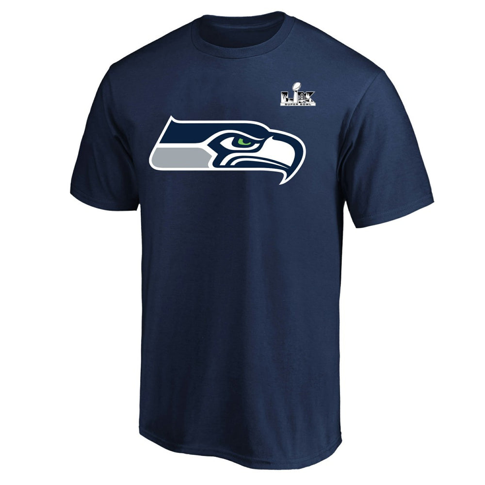 Fanatics Jaxon Smith-Njigba Seattle Seahawks Super Bowl LX Patch Big & Tall Name & Number T-Shirt College Navy