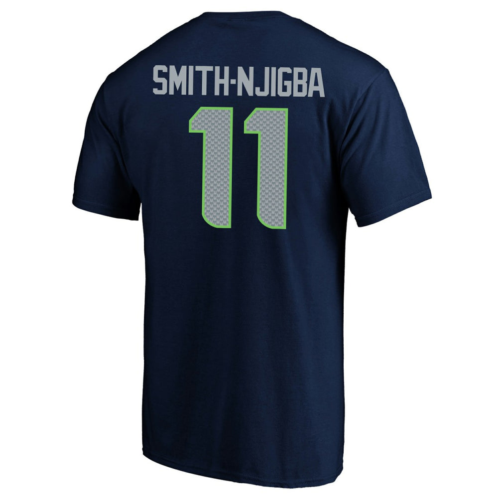Fanatics Jaxon Smith-Njigba Seattle Seahawks Super Bowl LX Patch Big & Tall Name & Number T-Shirt College Navy