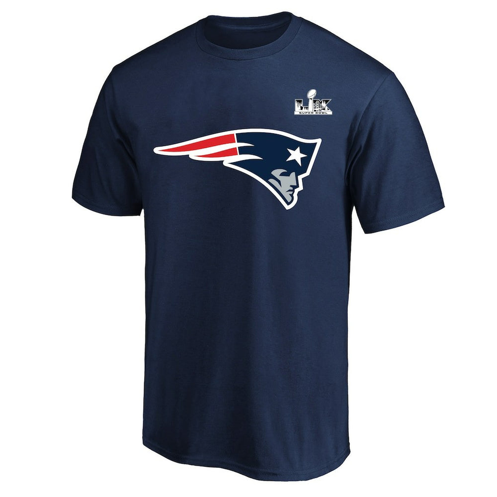 Fanatics Drake Maye New England Patriots Super Bowl LX Patch Big & Tall Name & Number T-Shirt Navy