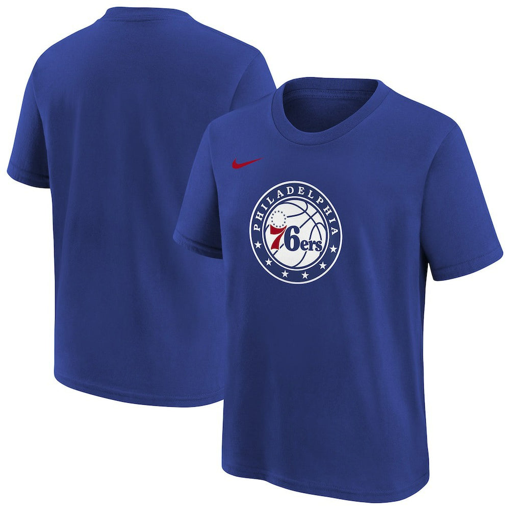 Philadelphia 76ers Youth Team Essential Logo T-Shirt Royal | Nike US