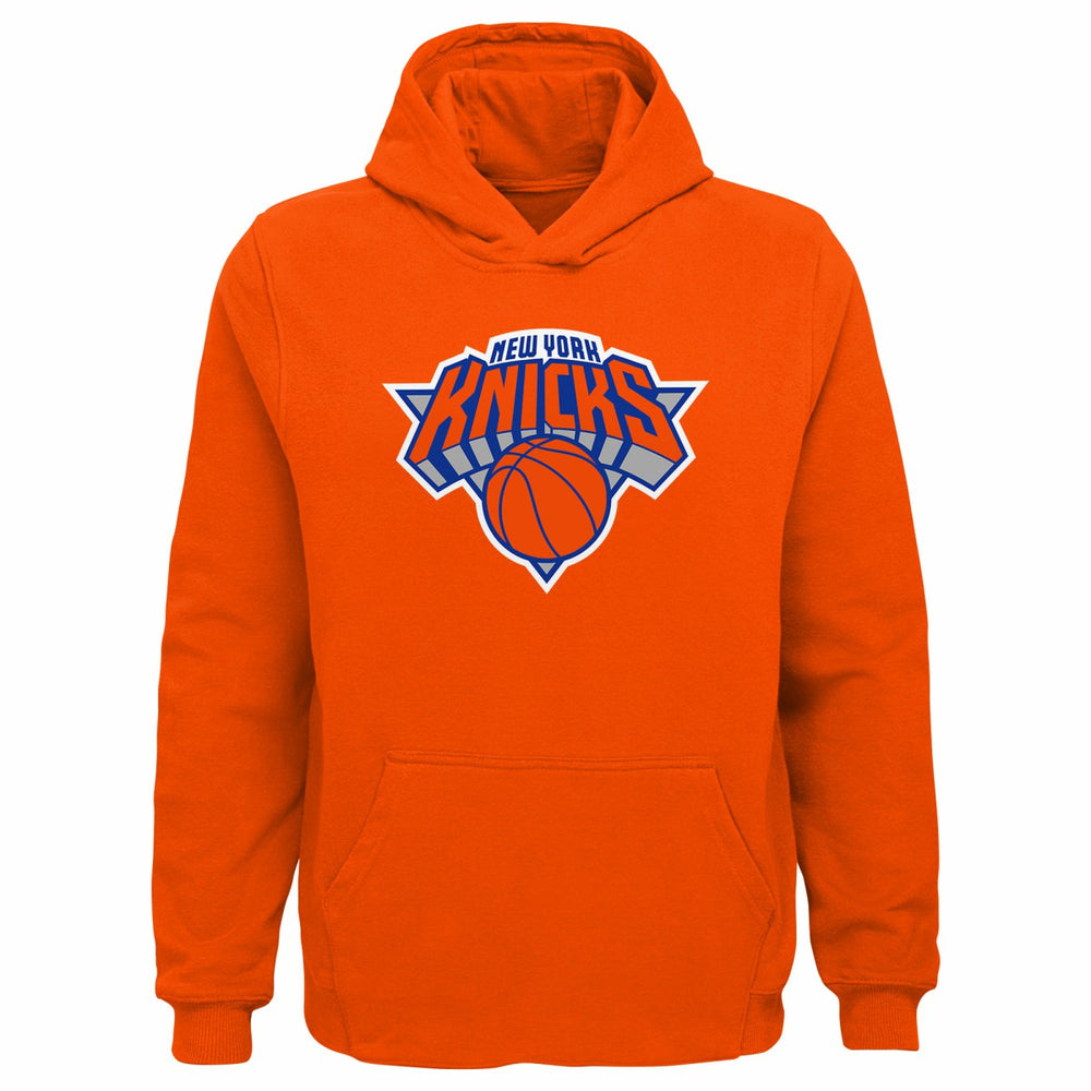 New York Knicks Outerstuff Youth Primary Logo Pullover Hoodie Orange