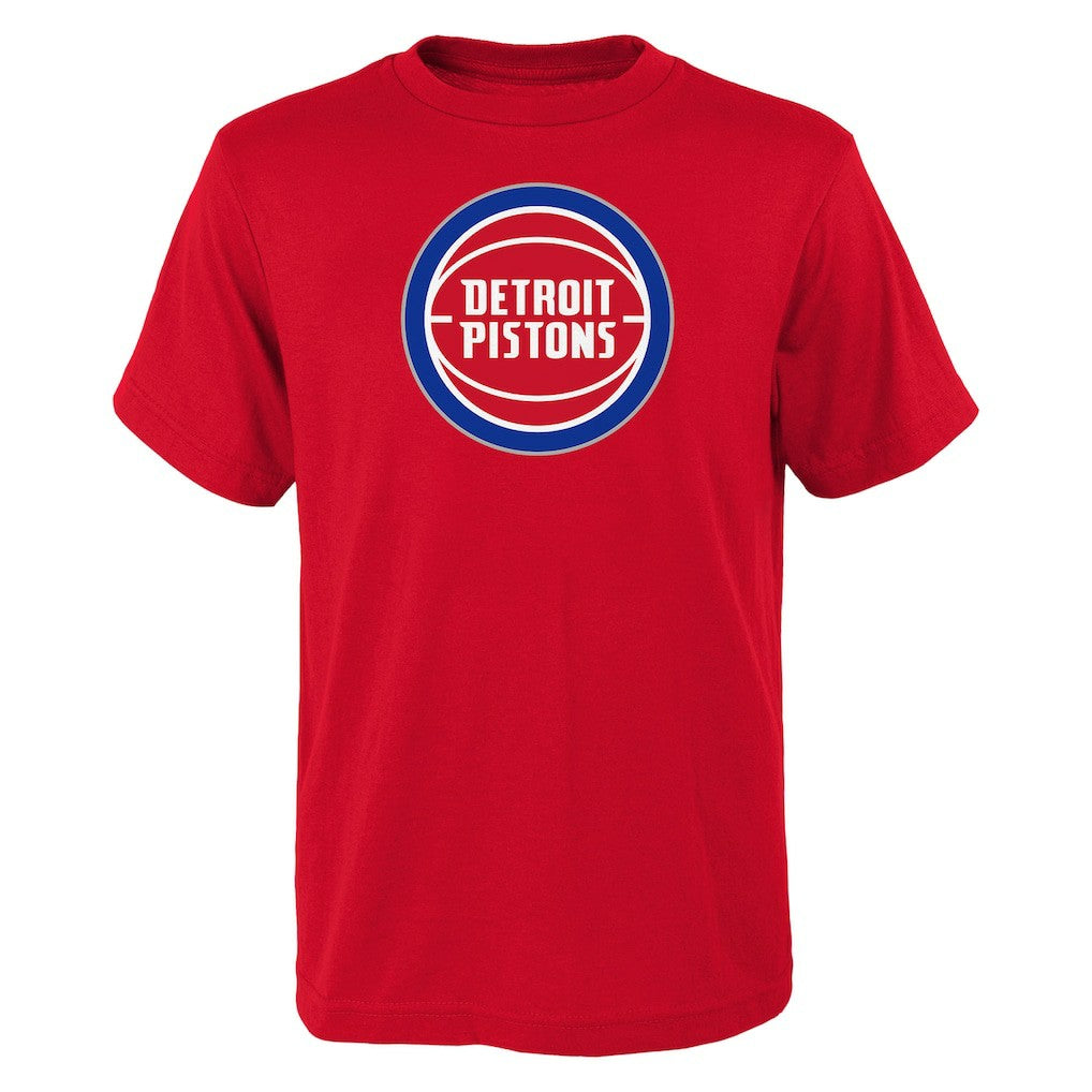 Detroit Pistons Outerstuff Youth Primary Logo T-Shirt Red