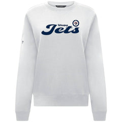 Winnipeg Jets Levelwear Women's Yvette Big Script Tri-Blend Sweatshirt - White - NHL 203809122