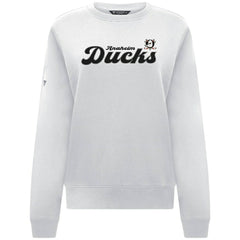 Anaheim Ducks Levelwear Women's Yvette Big Script Tri-Blend Sweatshirt - White - NHL 203809144