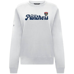 Florida Panthers Levelwear Women's Yvette Big Script Tri-Blend Sweatshirt - White - NHL 203809149