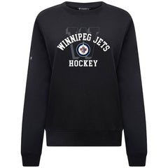 Winnipeg Jets Levelwear Women's Yvette Limelight Big Letter Sweatshirt - Black - NHL 203809159