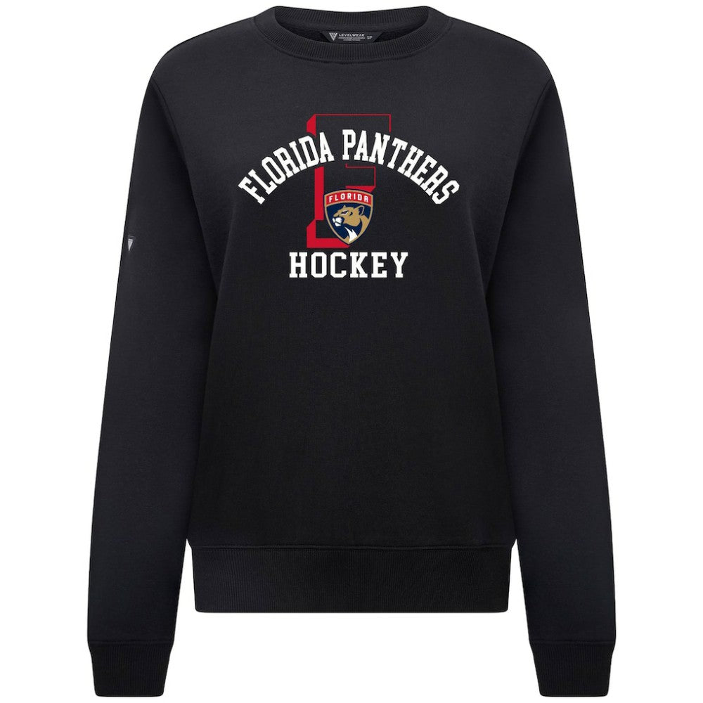 Florida Panthers Levelwear Women's Yvette Limelight Big Letter Sweatshirt - Black - NHL 203809164