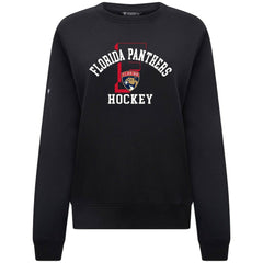 Florida Panthers Levelwear Women's Yvette Limelight Big Letter Sweatshirt - Black - NHL 203809164