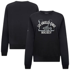 Los Angeles Kings Levelwear Women's Yvette Limelight Big Letter Sweatshirt - Black - NHL 203809165