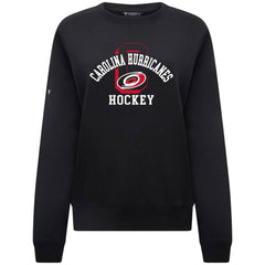 Carolina Hurricanes Levelwear Women's Yvette Limelight Big Letter Sweatshirt - Black - NHL 203809169