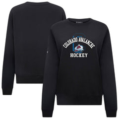 Colorado Avalanche Levelwear Women's Yvette Limelight Big Letter Sweatshirt - Black - NHL 203809171