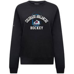 Colorado Avalanche Levelwear Women's Yvette Limelight Big Letter Sweatshirt - Black - NHL 203809171