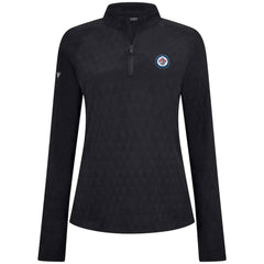 Winnipeg Jets Levelwear Women's Spike Raglan Quarter-Zip Top - Black - NHL 203809190