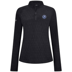 Tampa Bay Lightning Levelwear Women's Spike Raglan Quarter-Zip Top - Black - NHL 203809194