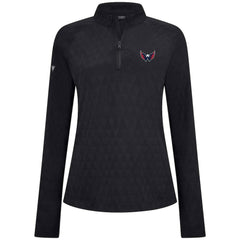 Washington Capitals Levelwear Women's Spike Raglan Quarter-Zip Top - Black - NHL 203809199