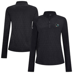 San Jose Sharks Levelwear Women's Spike Raglan Quarter-Zip Top - Black - NHL 203809200