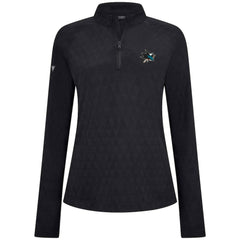 San Jose Sharks Levelwear Women's Spike Raglan Quarter-Zip Top - Black - NHL 203809200