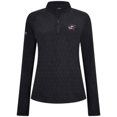 Columbus Blue Jackets Levelwear Women's Spike Raglan Quarter-Zip Top - Black - NHL 203809204
