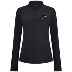 Philadelphia Flyers Levelwear Women's Spike Raglan Quarter-Zip Top - Black - NHL 203809206
