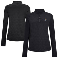 Florida Panthers Levelwear Women's Spike Raglan Quarter-Zip Top - Black - NHL 203809209