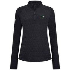 Dallas Stars Levelwear Women's Spike Raglan Quarter-Zip Top - Black - NHL 203809211