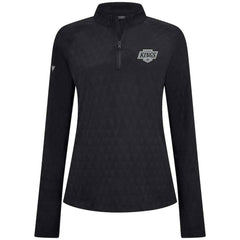 Los Angeles Kings Levelwear Women's Spike Raglan Quarter-Zip Top - Black - NHL 203809213