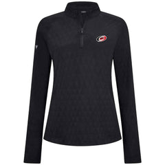Carolina Hurricanes Levelwear Women's Spike Raglan Quarter-Zip Top - Black - NHL 203809218