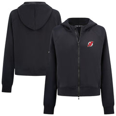 New Jersey Devils Levelwear Women's Judd Raglan Full-Zip Hoodie - Black - NHL 203809224