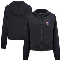 New York Islanders Levelwear Women's Judd Raglan Full-Zip Hoodie - Black - NHL 203809225