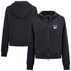 New York Rangers Levelwear Women's Judd Raglan Full-Zip Hoodie - Black - NHL 203809226