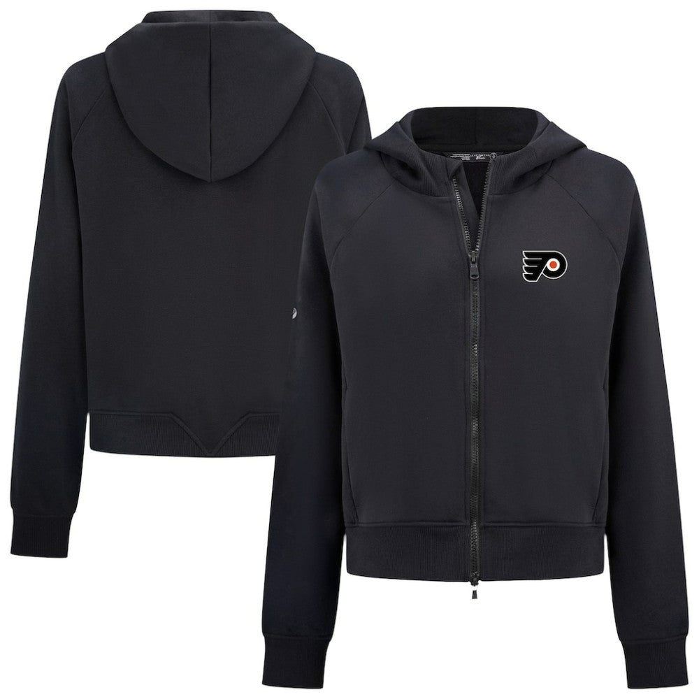 Philadelphia Flyers Levelwear Women's Judd Raglan Full-Zip Hoodie - Black - NHL 203809228