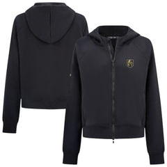 Vegas Golden Knights Levelwear Women's Judd Raglan Full-Zip Hoodie - Black - NHL 203809236