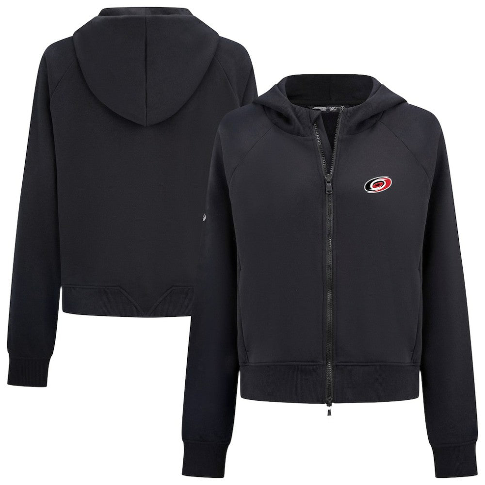 Carolina Hurricanes Levelwear Women's Judd Raglan Full-Zip Hoodie - Black - NHL 203809246