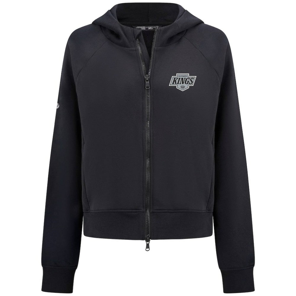 Los Angeles Kings Levelwear Women's Judd Raglan Full-Zip Hoodie - Black - NHL 203809247