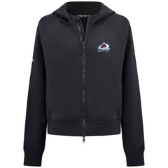 Colorado Avalanche Levelwear Women's Judd Raglan Full-Zip Hoodie - Black - NHL 203809249