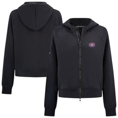 Montreal Canadiens Levelwear Women's Judd Raglan Full-Zip Hoodie - Black - NHL 203809250