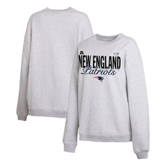 New England Patriots WEAR by Erin Andrews Women's Super Bowl LX Fleece Sweatshirt Gray