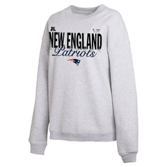 New England Patriots WEAR by Erin Andrews Women's Super Bowl LX Fleece Sweatshirt Gray