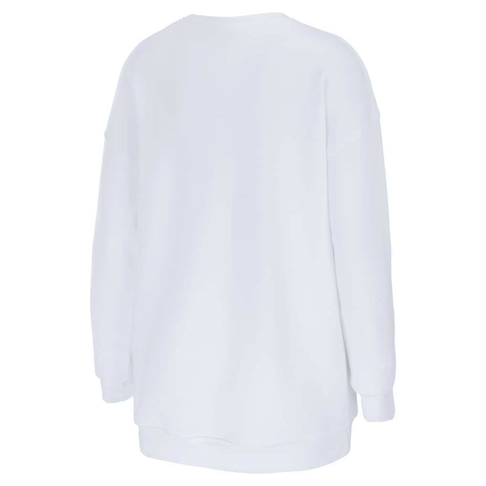 New England Patriots vs. Seattle Seahawks WEAR by Erin Andrews Women's Super Bowl LX Matchup Sweatshirt White