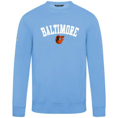 Baltimore Orioles Levelwear Zane Felt Arch Pullover Sweatshirt - Light Blue - MLB Sale