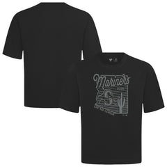 Seattle Mariners Levelwear Sunrise Luxe Signature Knit T-Shirt - Black - MLB on Sale